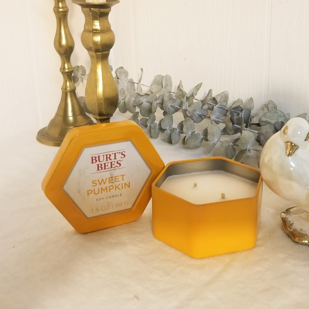 Sweet Pumpkin Burt's Bees 3.5oz Candle